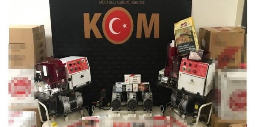 Antalya’da içi tütün dolu 33 bin makaron ele geçirildi