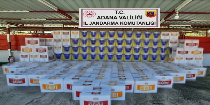 Adana’da 2 milyon 800 bin makaron ele geçirildi