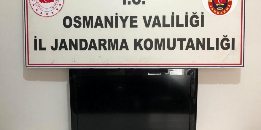 Çalınan televizyon bulunarak sahibine teslim edildi