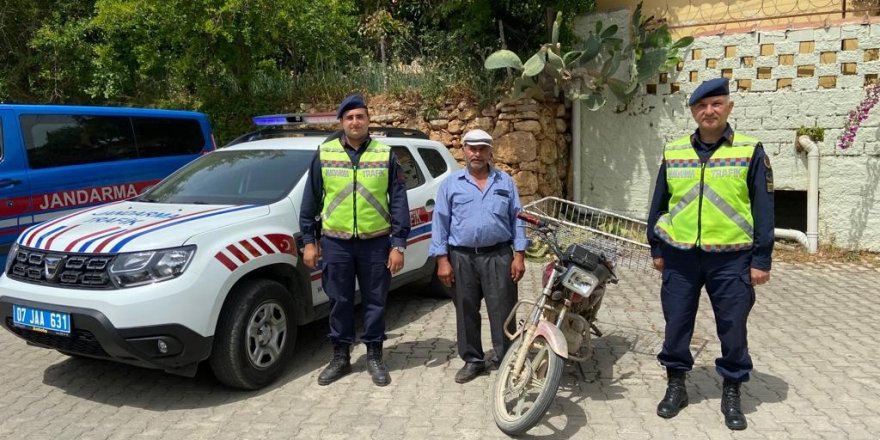 Çalıntı motosiklet trafik kontrolünde bulundu