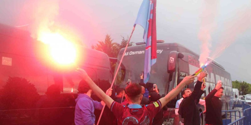 Trabzonspor, Hatay’da coşku ile karşılandı