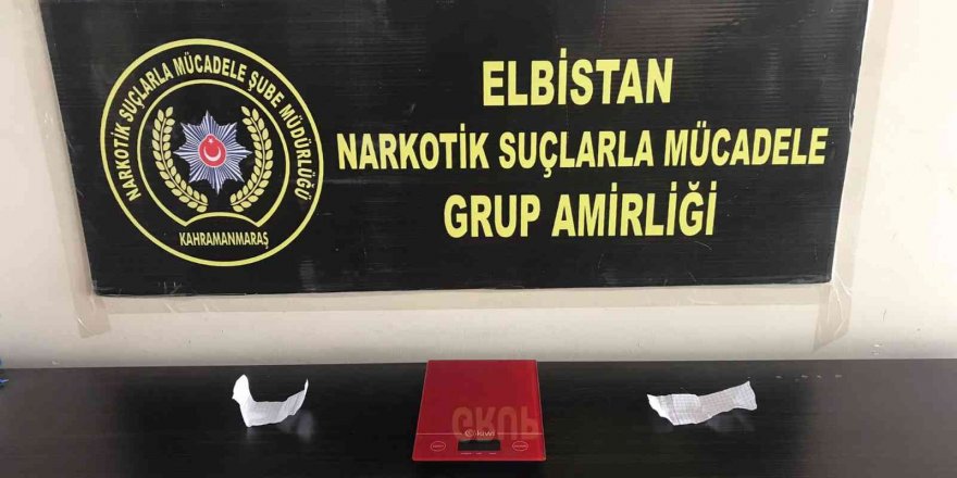 Elbistan’daki uyuşturucu operasyonunda 1 tutuklama