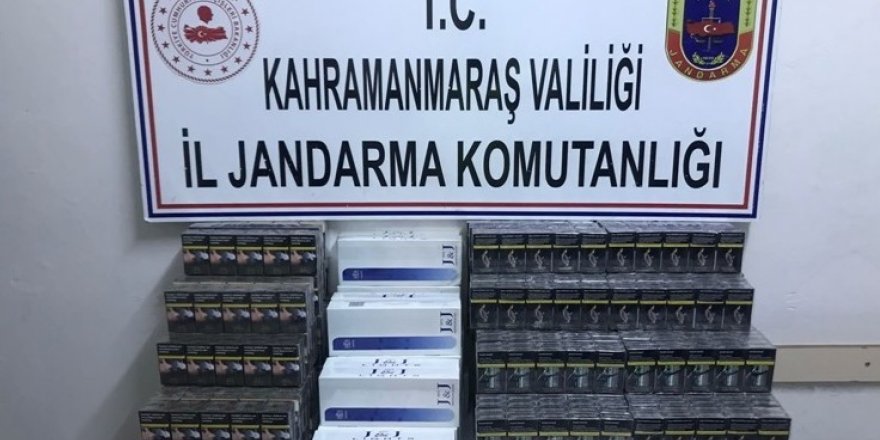 Kahramanmaraş’ta 132 karton kaçak sigara ele geçirildi