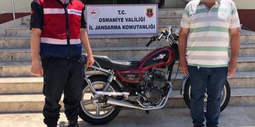 Çalınan motosiklet bulunarak sahibine teslim edildi