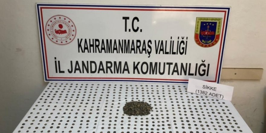 Kahramanmaraş’ta bin 382 adet sikke ele geçirildi