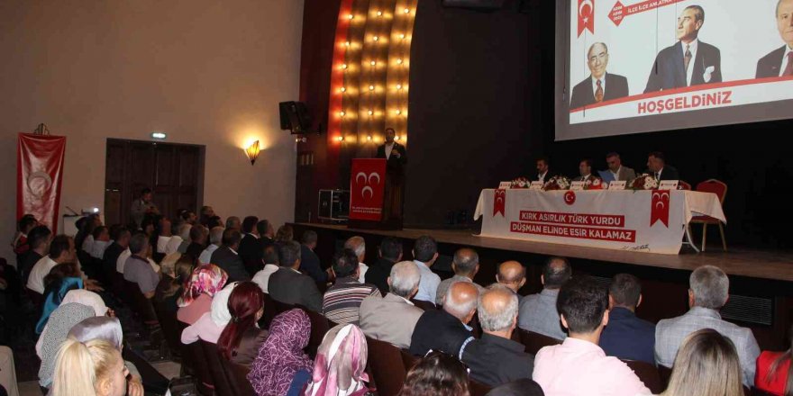 MHP’nin “Adım Adım 2023, ilçe ilçe anlatma ve aydınlatma” toplantısı Hatay’da yapıldı