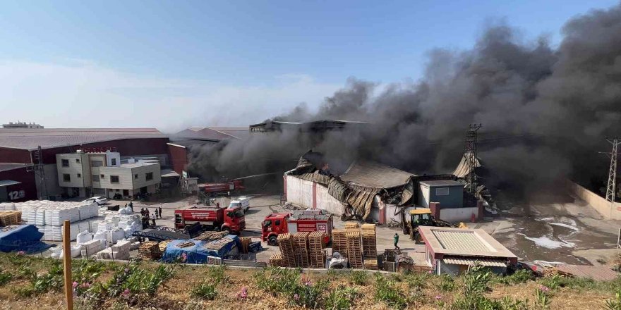 Hatay’daki antrepo yangını söndürülemedi