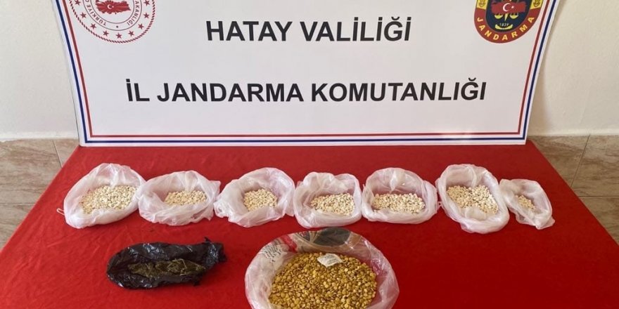 Hatay’da 4 bin 500 adet captagon hap ele geçirildi