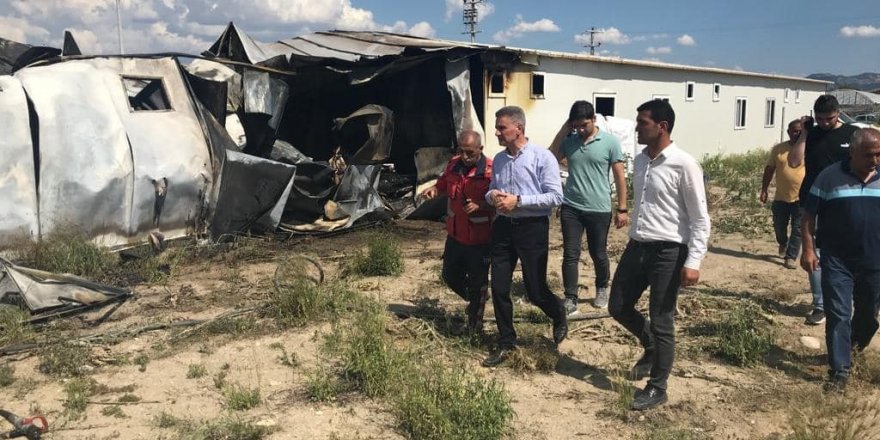 Isparta Valisi Baruş, yangın bölgesinde incelemelerde bulundu