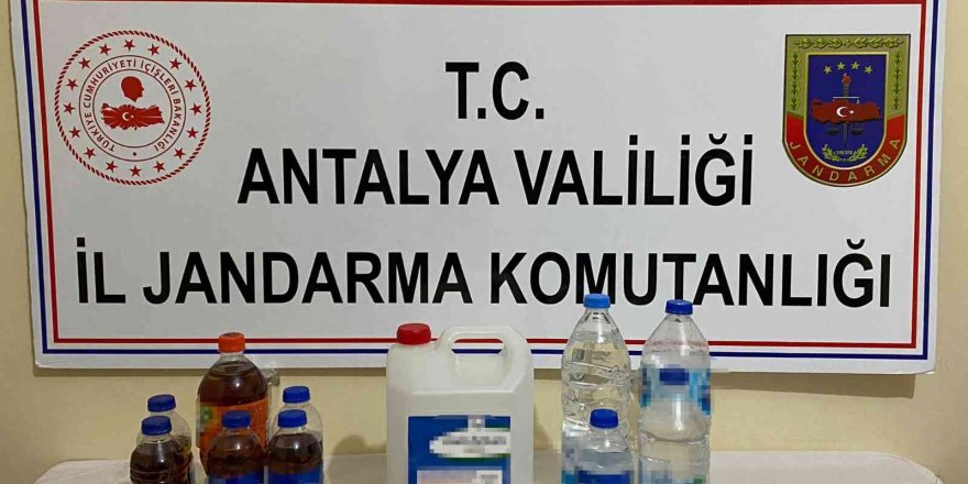 Antalya’da kaçak alkol operasyonu