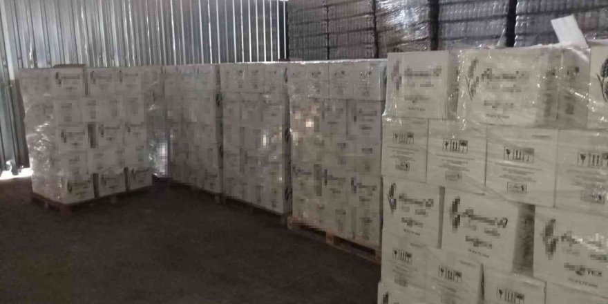 Manavgat’ta 12 ton 620 litre kaçak alkol ele geçirildi