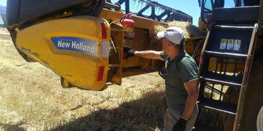 Isparta’da hububat hasat sezonu biçerdöver kontrolleri başladı