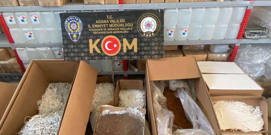 Adana’da 21 milyon kaçak makaron ele geçirildi