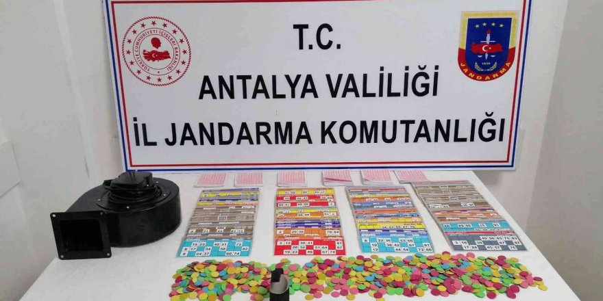 Jandarma kumarcıları suçüstü yakaladı, sandalyelerinden bile kalkamadılar