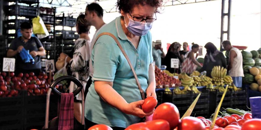 Antalya’da dört gözle beklenen yayla domatesi pazarla buluştu