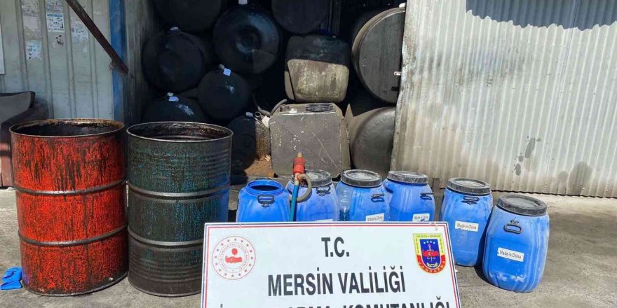 Mersin’de 550 litre kaçak akaryakıt ele geçirildi