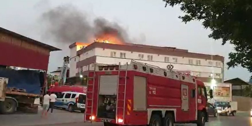 Yangını görüntüleyip söndürülmesi için dua etti