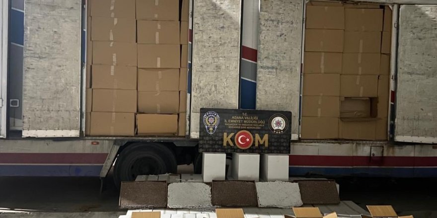 Adana’da kaçakçılık operasyonu