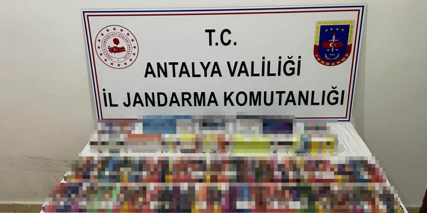 Manavgat’ta gümrük kaçağı sigara ele geçirdi