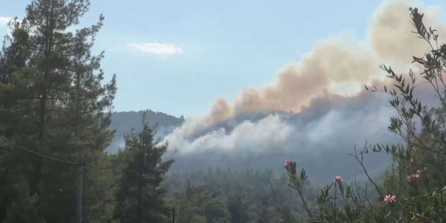 Burdur’da orman yangınına havadan ve karadan müdahale sürüyor