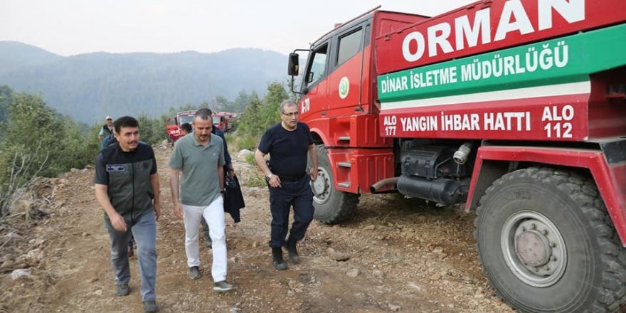 Burdur Valisi Arslantaş: "Bucak yangını kontrol altında"