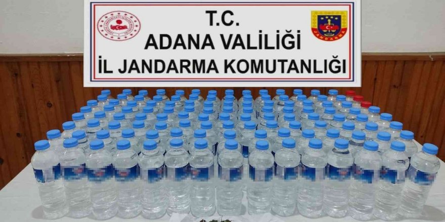 Adana’da 60 litre sahte içki ele geçirildi