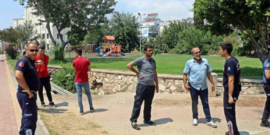 Antalya’da ekipleri alarma geçiren olay