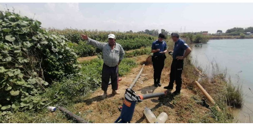 Manavgat’ta çiftçinin, hem su motorunu hem ürününü çaldılar