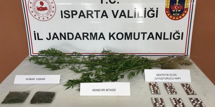 Isparta’da uyuşturucu operasyonu: 1 gözaltı