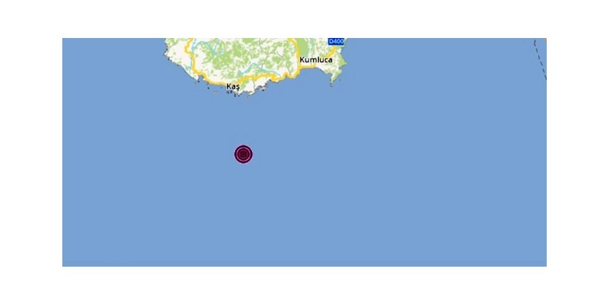 Antalya Kaş’ta 4.4 büyüklüğündeki deprem hasara neden olmadı