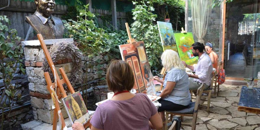Resim ve heykel sanatçıları Ormana’da çalıştayda buluştu