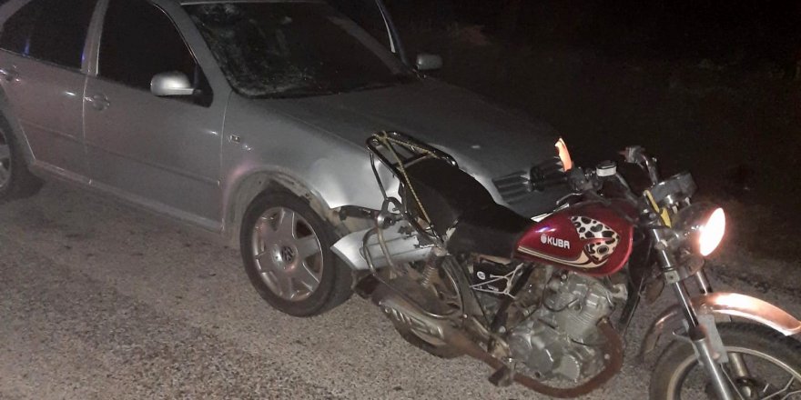 Osmaniye’de otomobil motosiklete çarptı: 2 yaralı