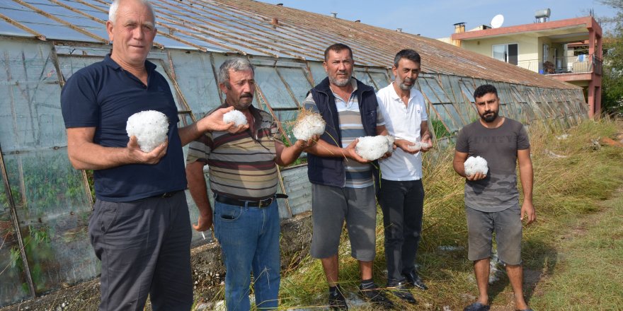 Serik'te Dolu, Tarım Alanlarını Vurdu