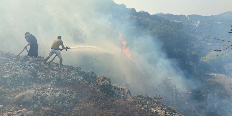 Bodrum'da çıkan maki yangını söndürüldü