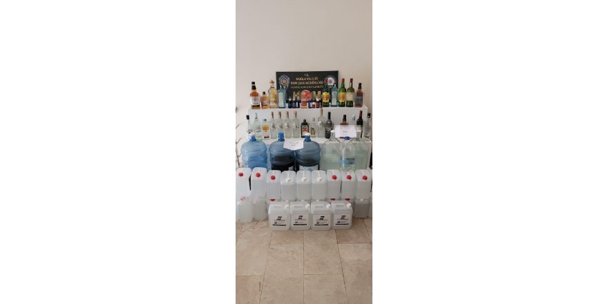 Sahte içki operasyonunda 2 kardeş gözaltına alındı
