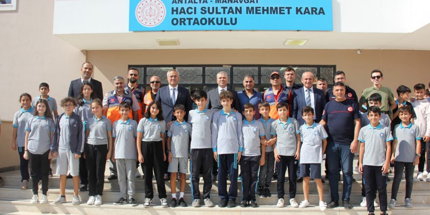 Manavgat'ta deprem tatbikatı
