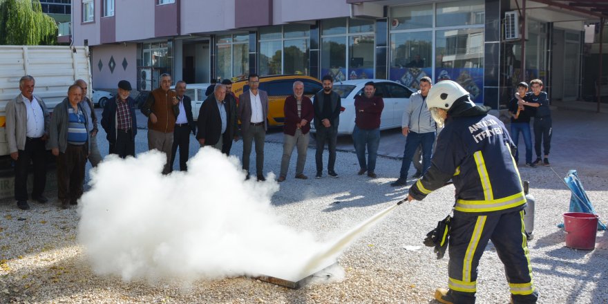 Mahallede yangın tatbikatı