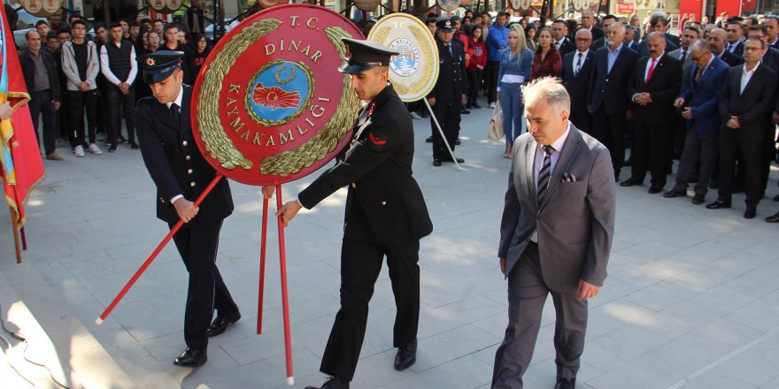 Dinar'da Cumhuriyet Bayramı töreni