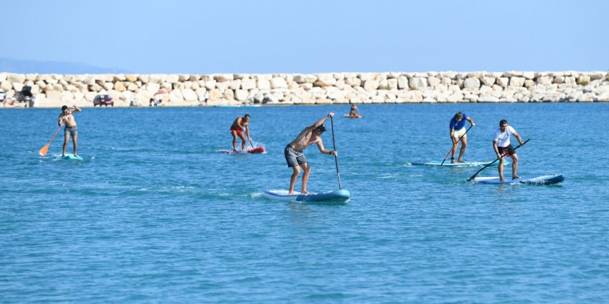 Demre'de Sup Board Sprint Yarışları yapıldı