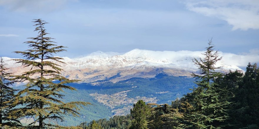 Akdağ'a yılın ilk karı yağdı