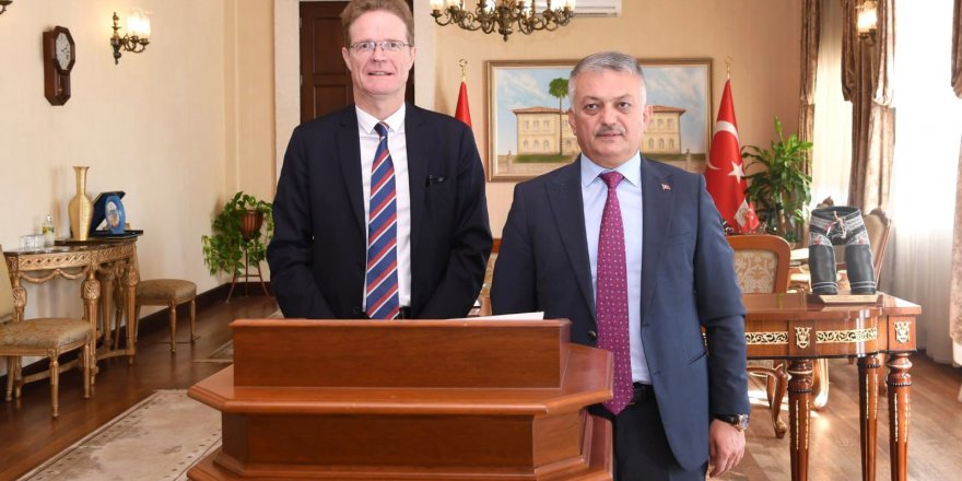 AB Türkiye Delegasyonu Başkanı Büyükelçi Landrut, Vali Yazıcı'yı ziyaret etti