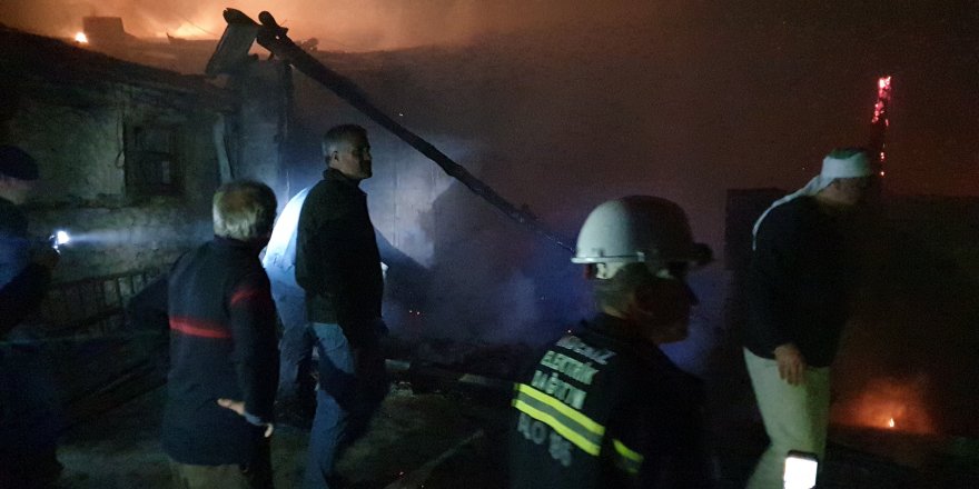 Eğirdir Beydere köyünde samanlık yangını büyümeden söndürüldü
