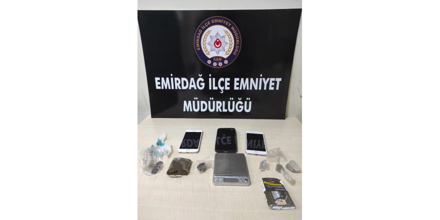 Emirdağ'da uyuşturucu operasyonu