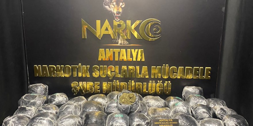 Antalya'da 1 aylık uyuşturucu bilançosu; 482 operasyon, 556 gözaltı