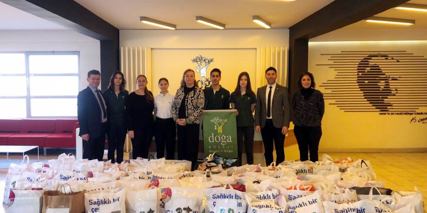 Kardeş okuldaki çocukları ısıttılar