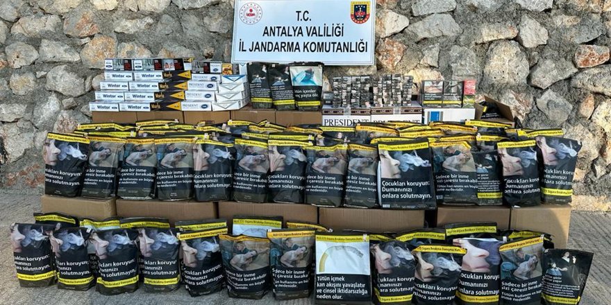Jandarmadan kaçak tütün operasyonu
