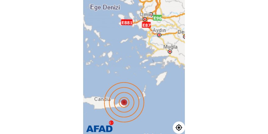 Girit Adası'nda 4.4 büyüklüğündeki deprem, Ege sahillerinden de hissedildi
