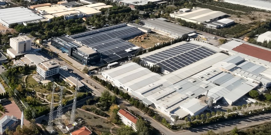 Antalya OSB'nin çatıları elektrik üretiyor