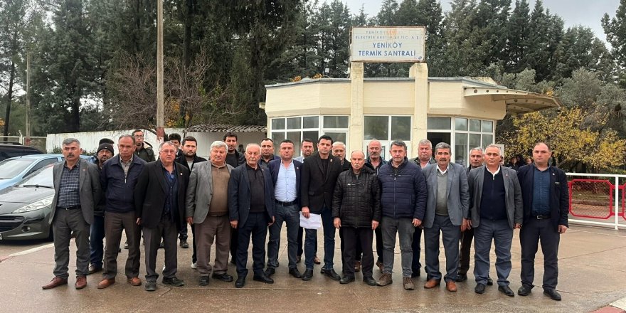 Milaslı muhtarlardan 'Yeniköy Kemerköy santralleri kapatılmasın' açıklaması