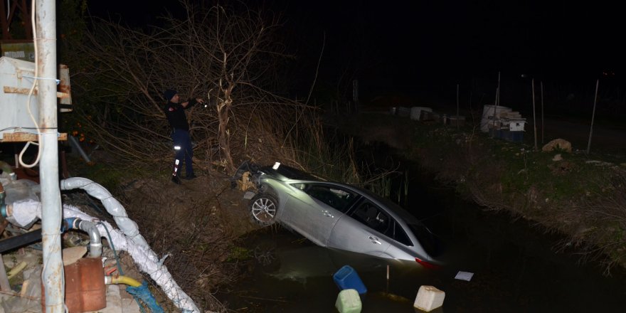 Antalya Serik’te otomobil dereye uçtu: 1 yaralı